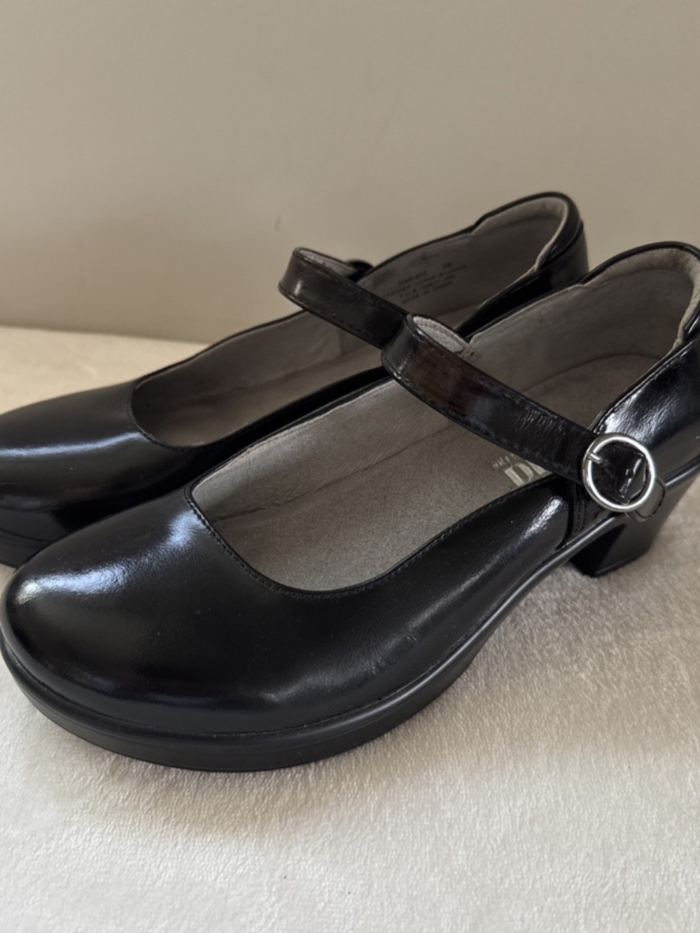 Alegria Jazmine Dapper Shoe Black Size 38 US Size 8-8.5 School Girl